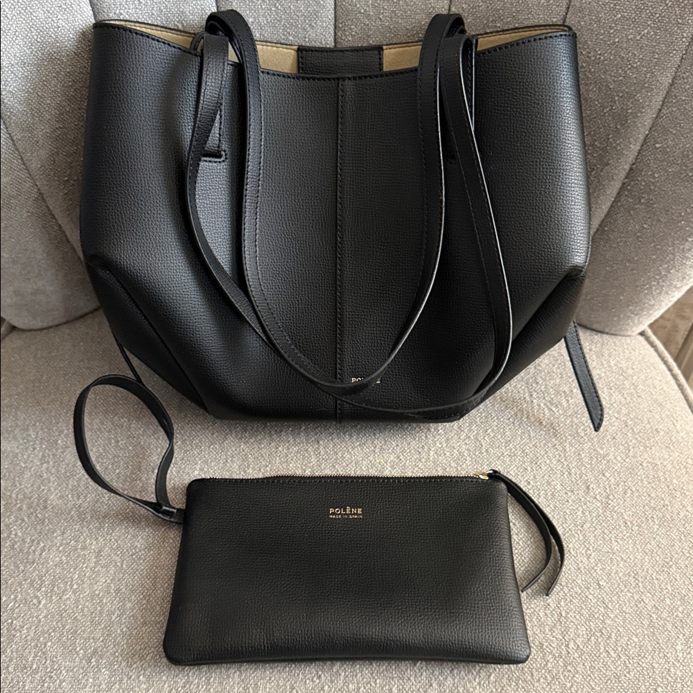Polene cyme mini Leather Tote Bag - Women